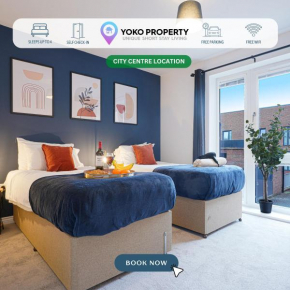 Luxury Campbell Park Apartments in Central MK with Balcony, Free Parking & Smart TV with Netflix by Yoko Property